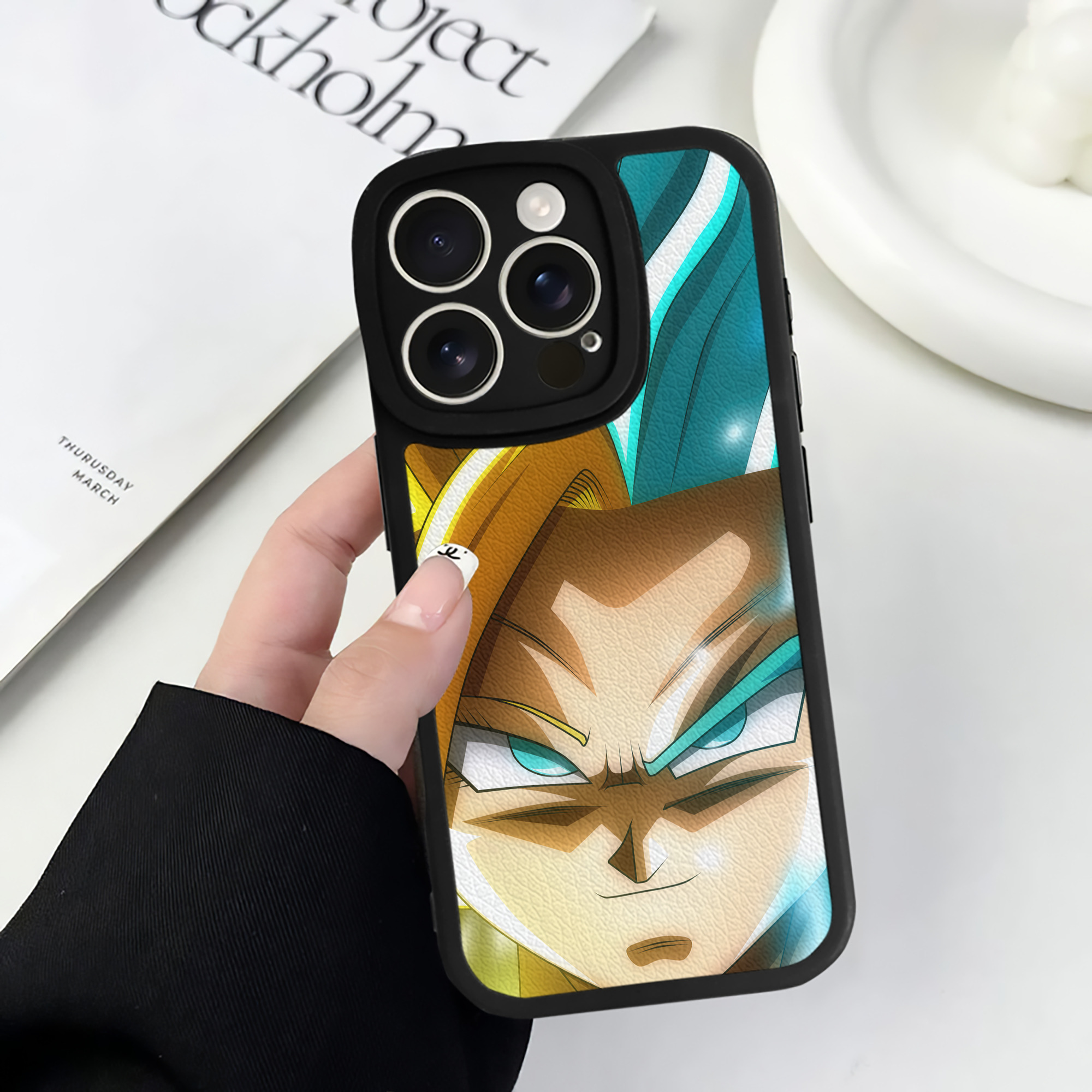 （画像用） ドラゴンボール DRAGON BALL 【iPhone 16シリーズ対応】シリコンスマホケース（レザー調） 材質：シリコン
